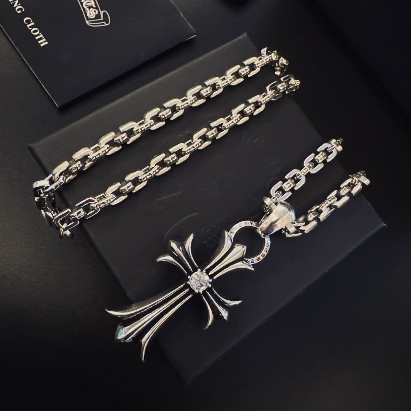 Collar Chrome Corazones Cromados - Image 3