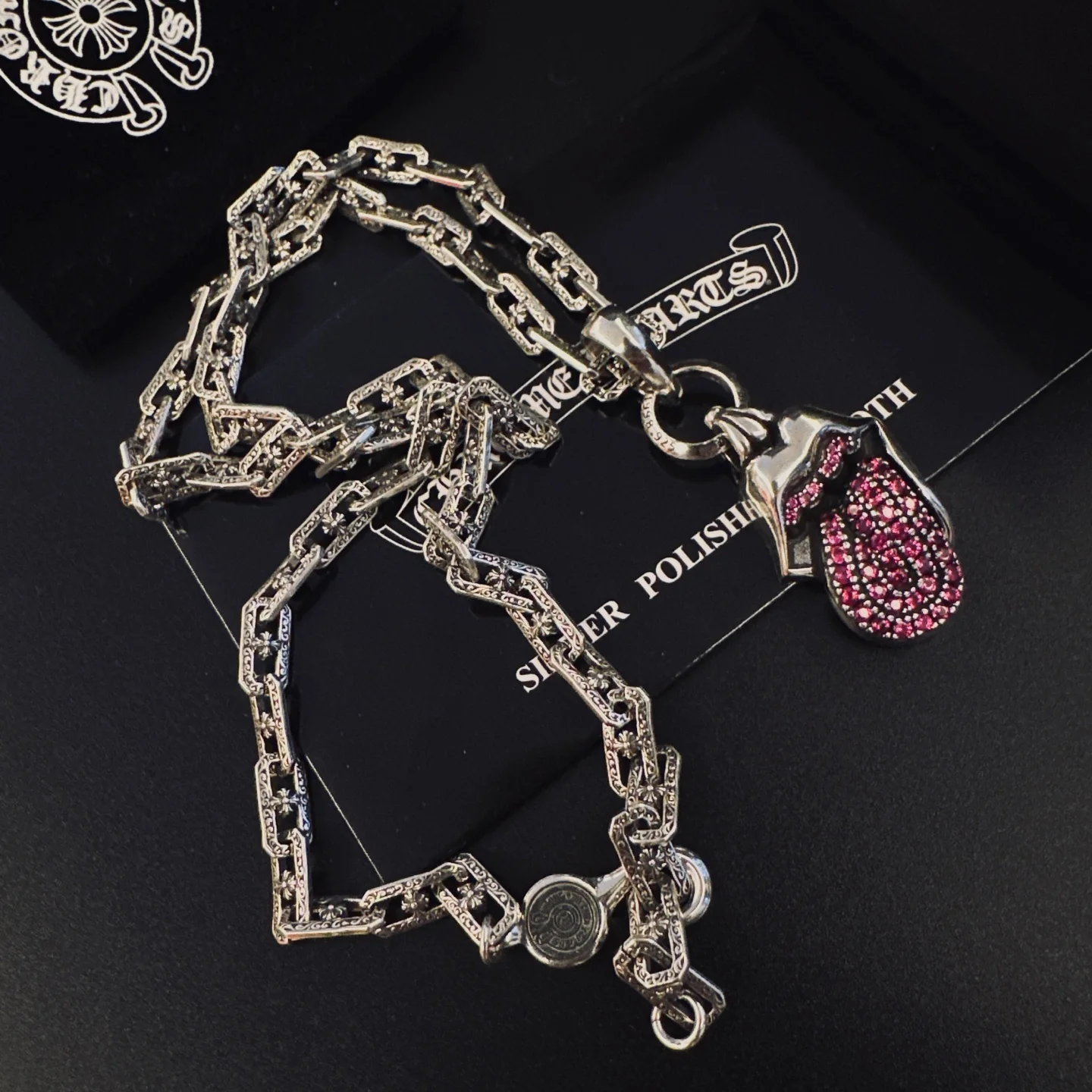 Collar Chrome Corazones Cromados - Image 2