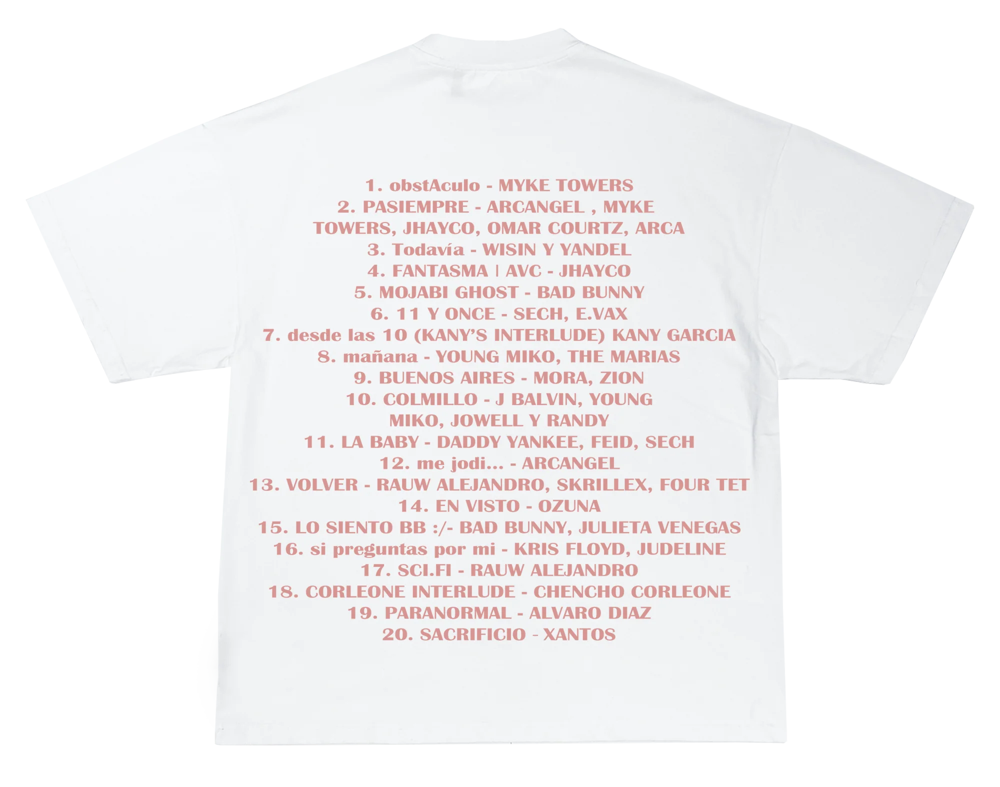 Data Tainy Tracklist Tee - Image 3