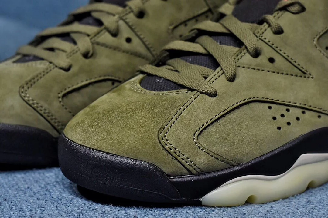 Nike Air Jordan 6 Retro Travis Scott Army Green - Image 3