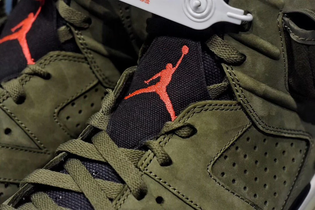 Nike Air Jordan 6 Retro Travis Scott Army Green - Image 5