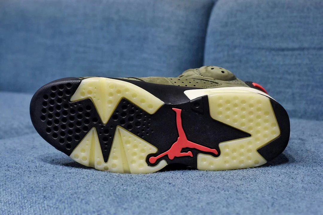 Nike Air Jordan 6 Retro Travis Scott Army Green - Image 6