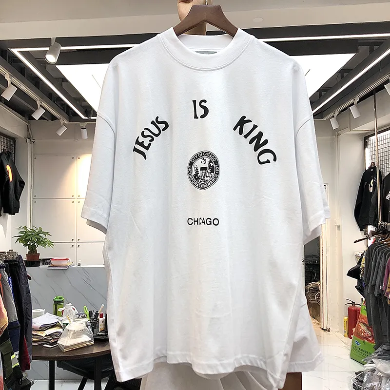 Jesus is King Chicago Oversized Tee - Image 3