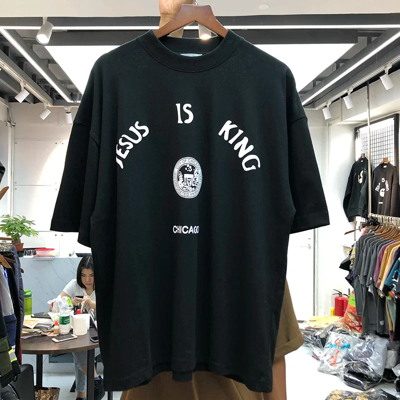 Jesus is King Chicago Oversized Tee - Image 5