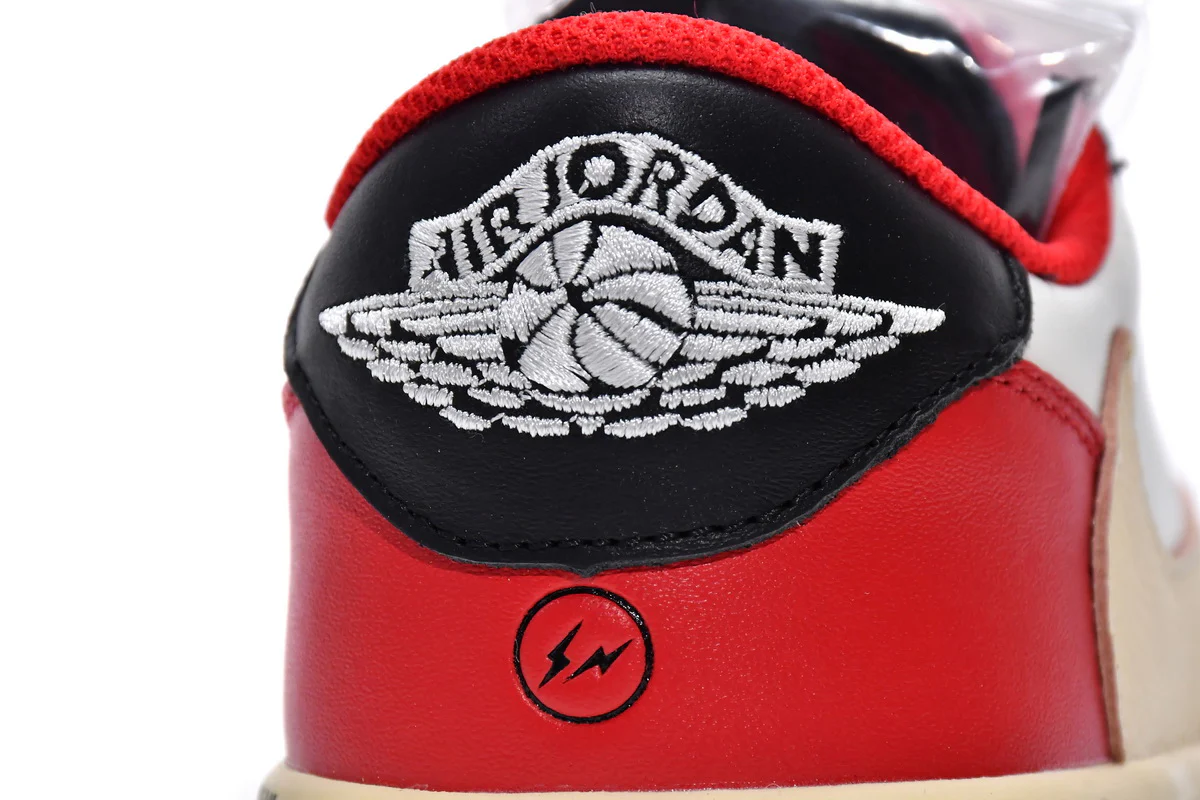 Air Jordan 1 Low OG x Trophy Room 'Sail and Varsity Red - Image 5