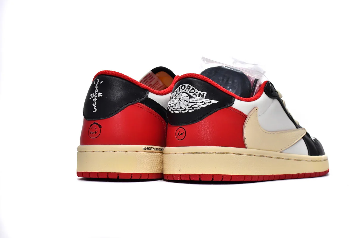 Air Jordan 1 Low OG x Trophy Room 'Sail and Varsity Red - Image 7