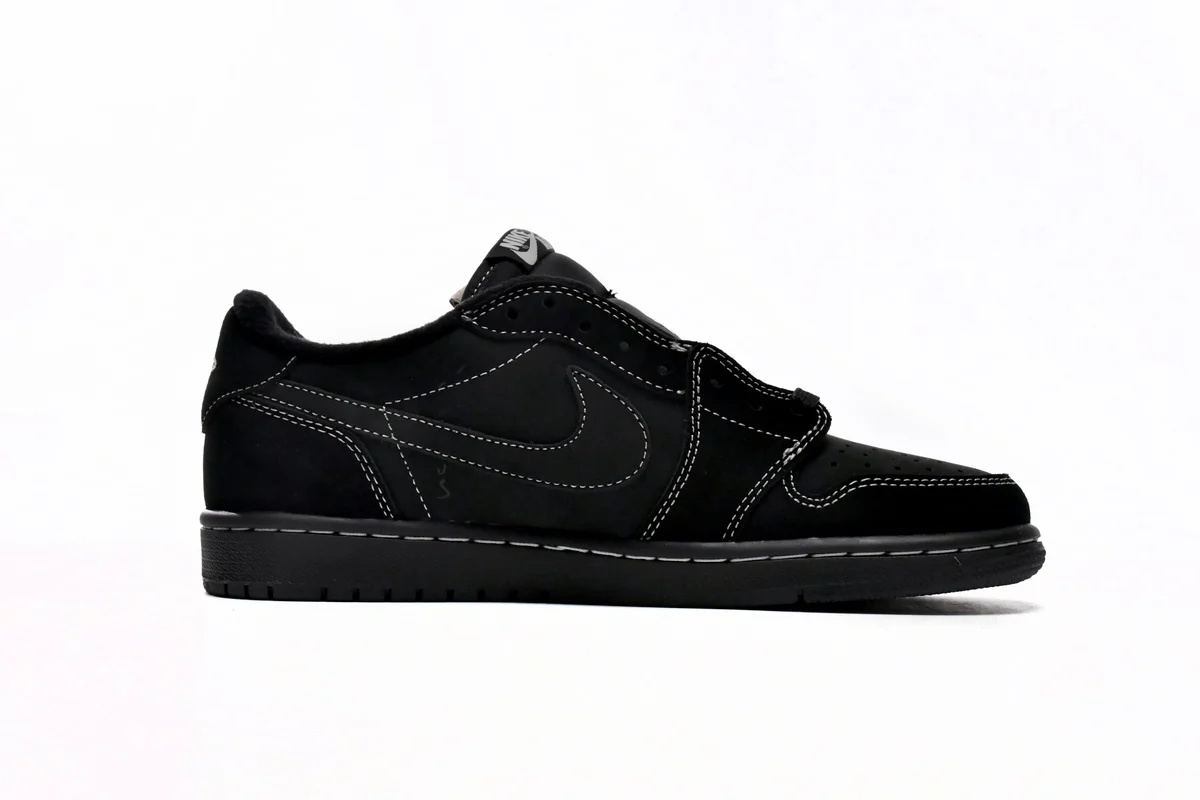 Travis Scott x Air Jordan 1 Retro Low Black Phantom - Image 4