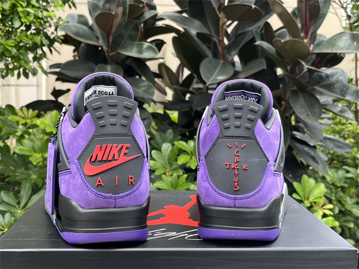 Travis Scott x Air Jordan 4 Purple - Image 3